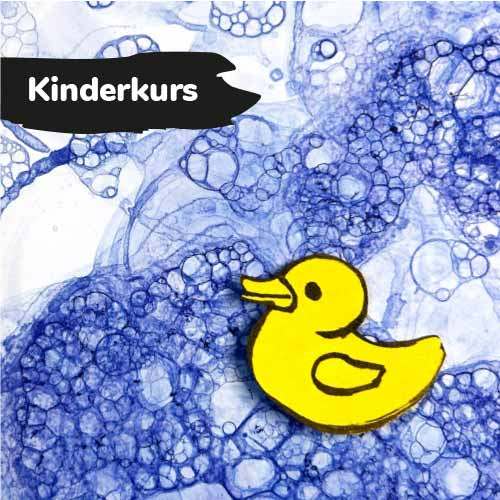 Kindermalkurs abstraktes Kunstwerk